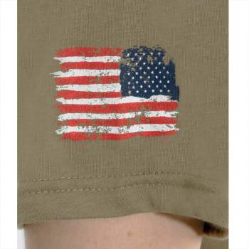 US Flag Bearded Skull T-Shirt - Image 3